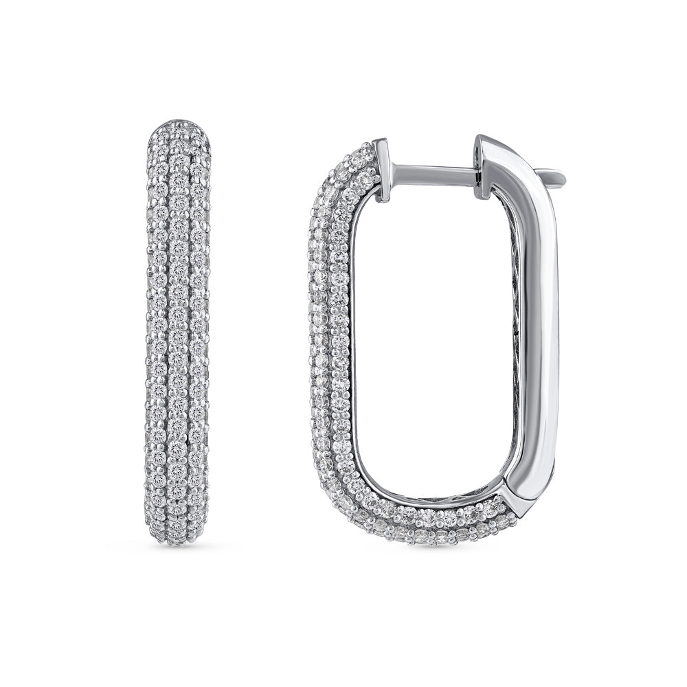 1.50 ct. Creolen Diamant Ohrringe
