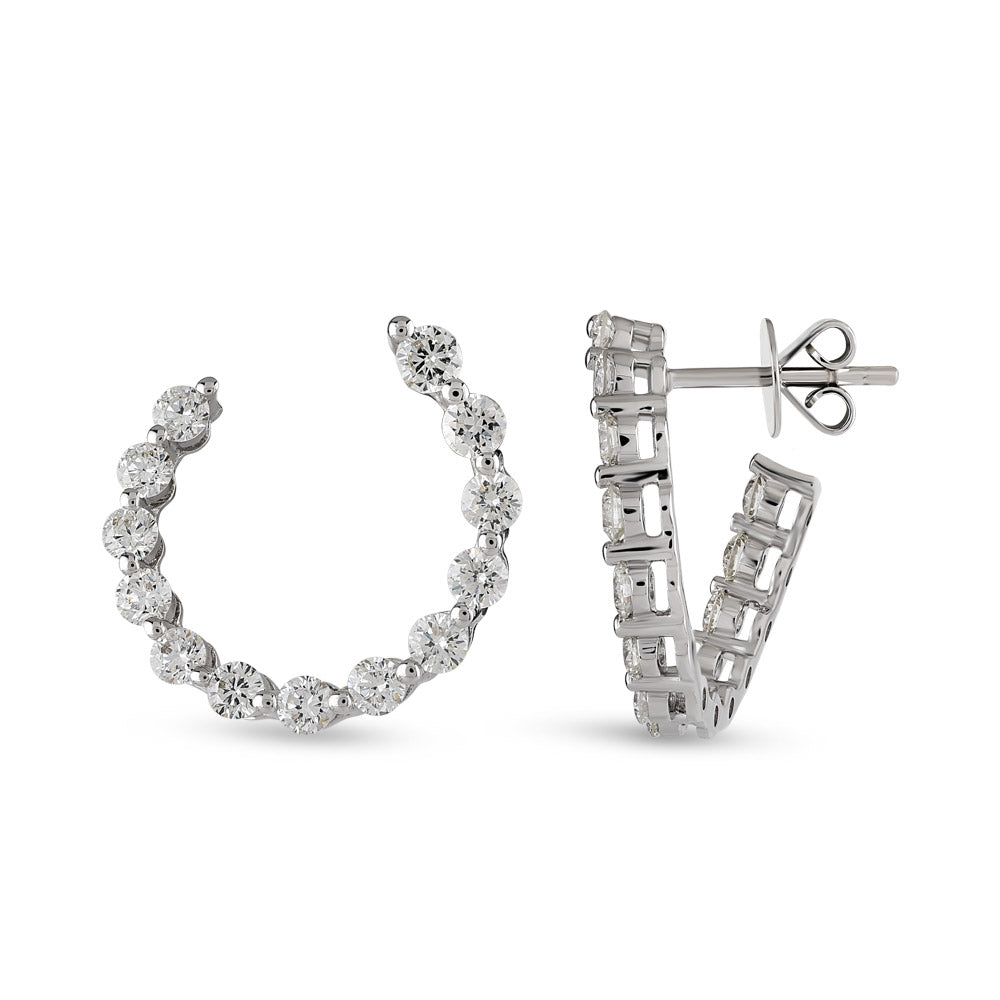 0.40 ct. Creolen Diamant Ohrringe