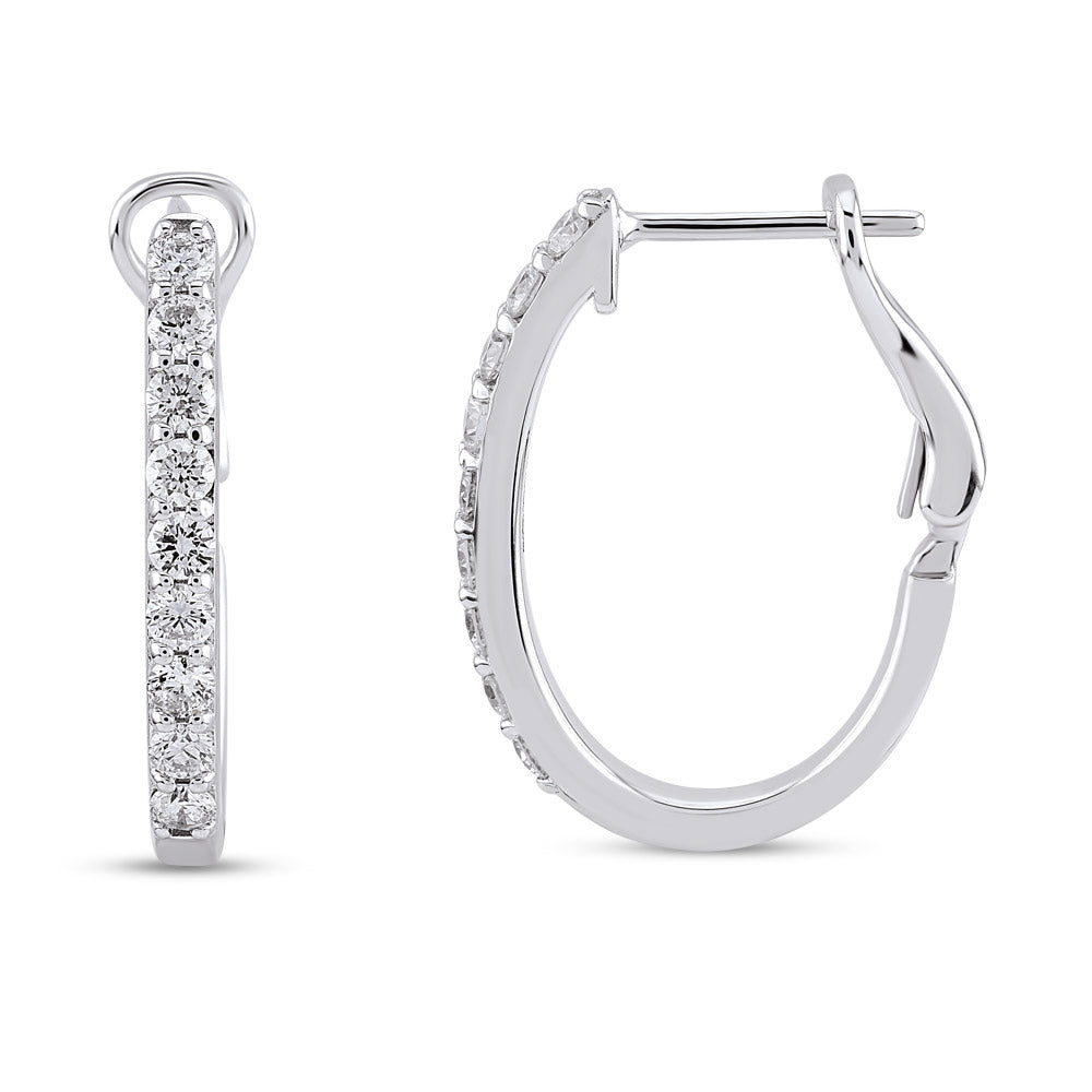 0.70 ct. Creolen Diamant Ohrringe