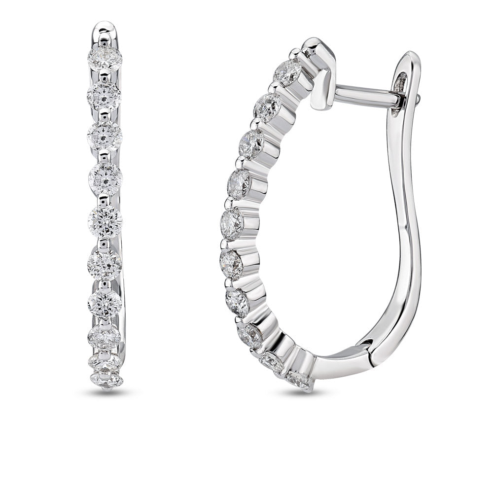 0.50 ct. Creolen Diamant Ohrringe