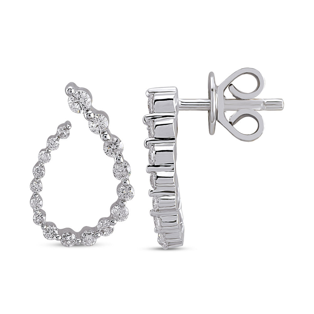 0.44 ct. Creolen Diamant Ohrringe