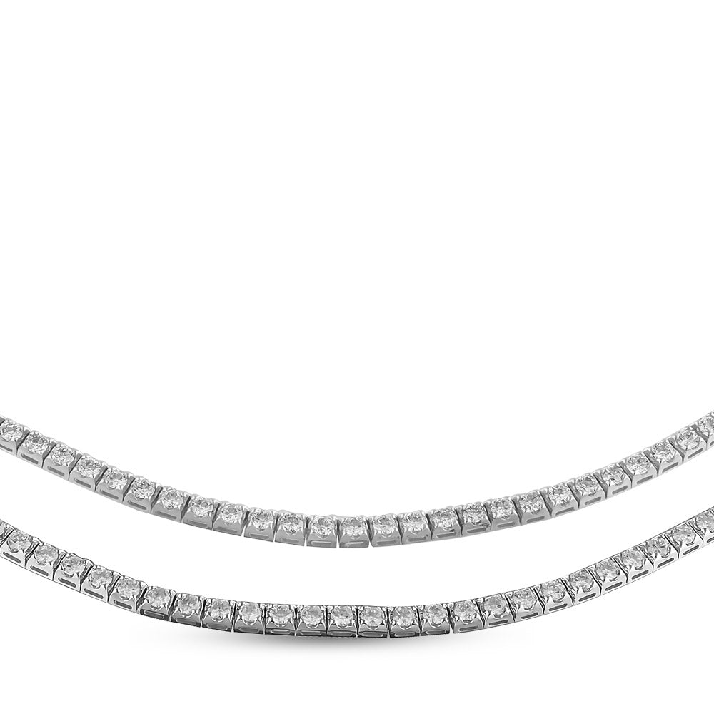 8.00 ct. Tennis Diamant Halskette
