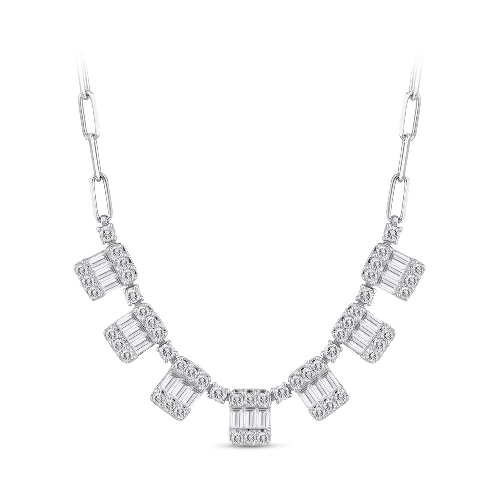 1.34 ct. Baguette Diamond Necklace