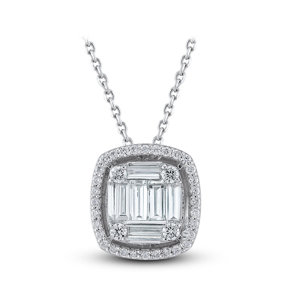 1.15 ct. Baguette Diamond Necklace