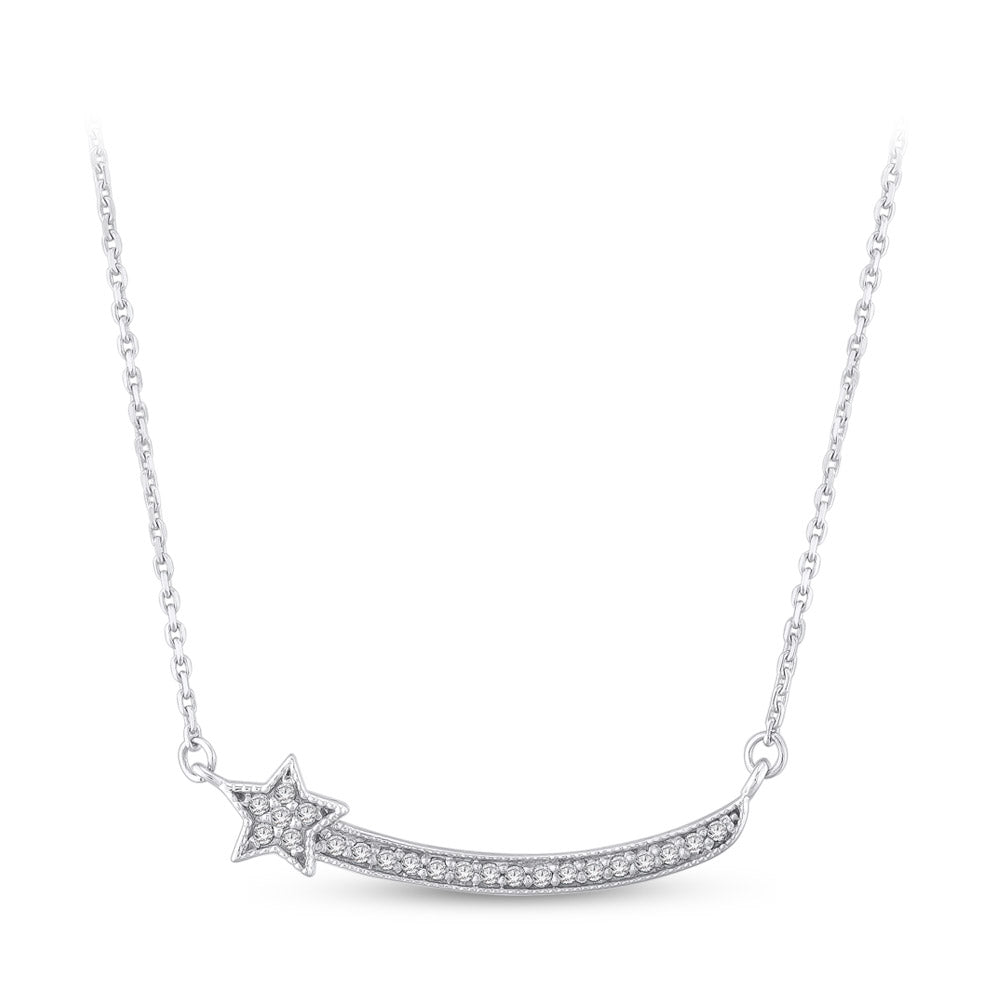 0.04 ct. Stern Diamant Halskette