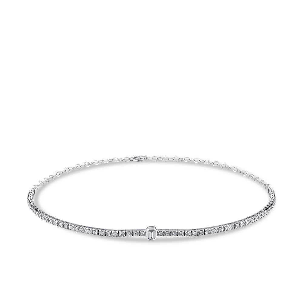 1.19 ct. Choker Diamant Halskette