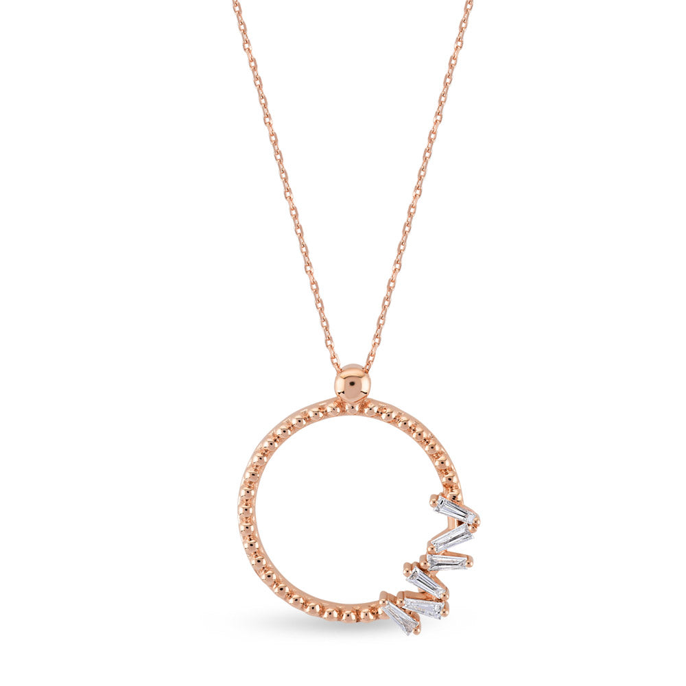 0.10 ct. Design Anhänger mit Halskette