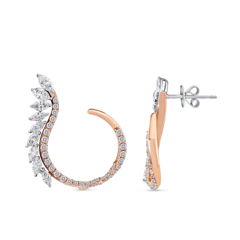 1.76 ct. Design Diamant Ohrringe