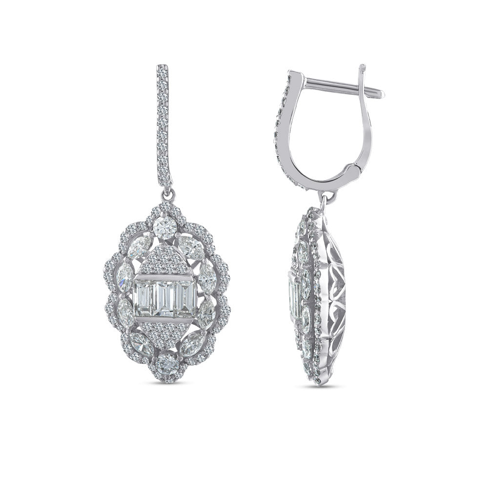 2.45 ct. Design Diamant Ohrringe