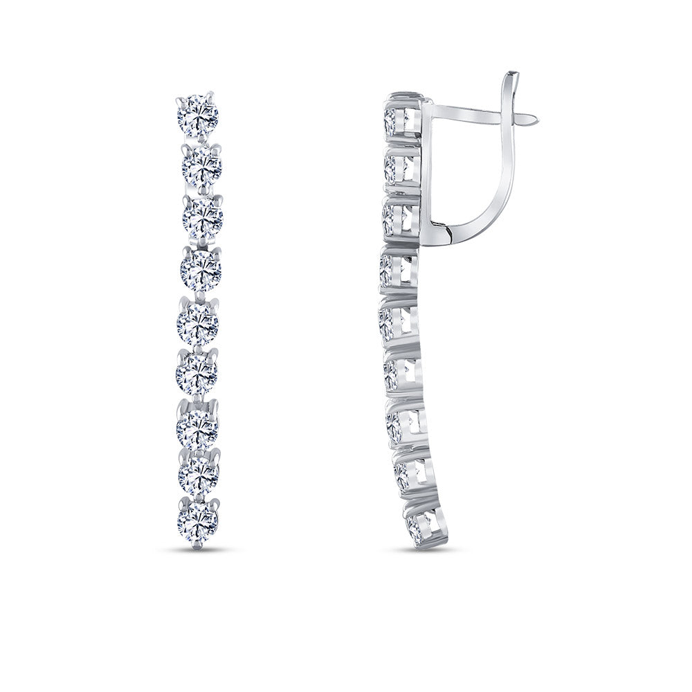 2.00 ct. Tennis Diamant Ohrringe