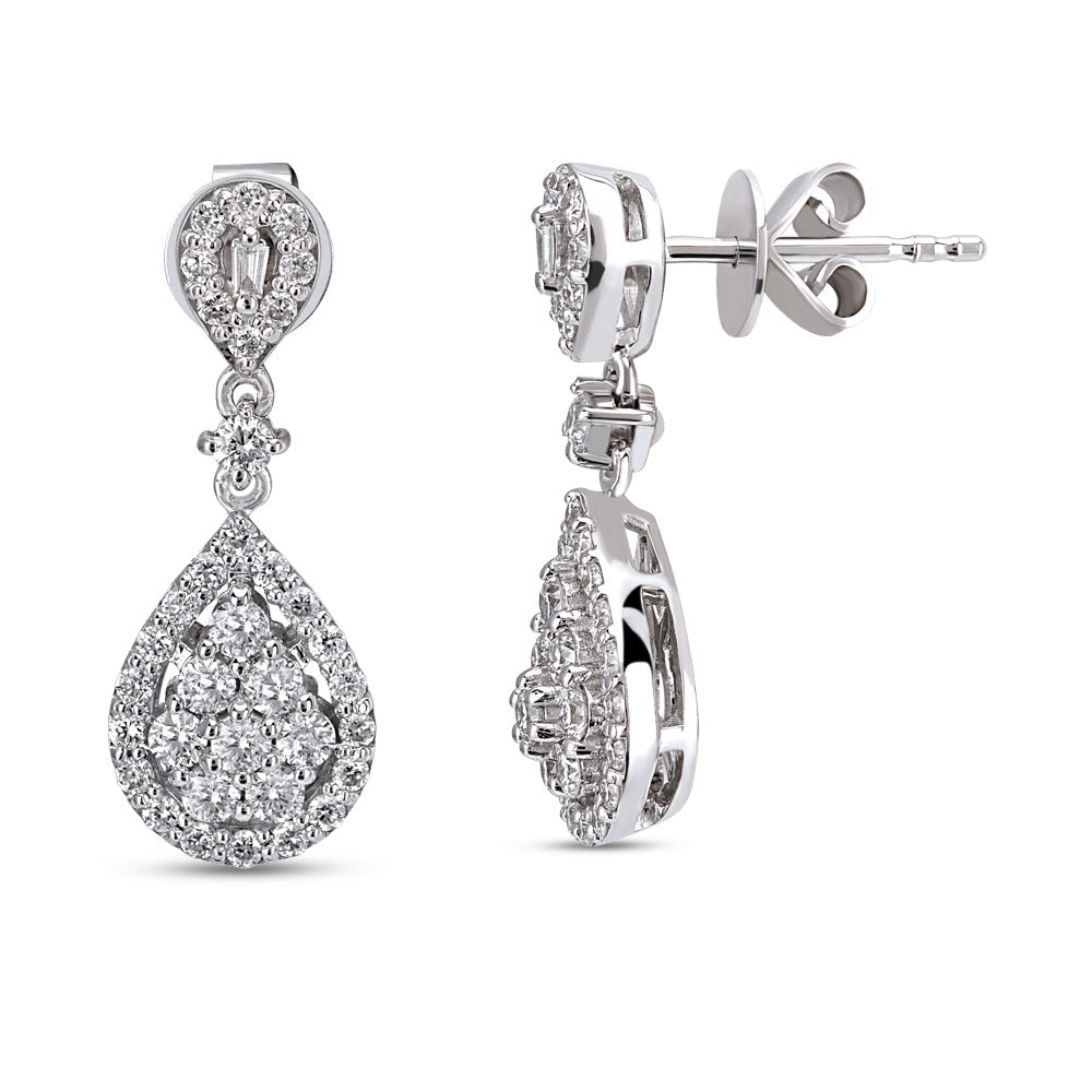 0.80 ct. Design Diamant Ohrringe