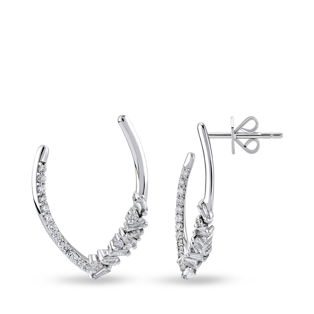 0.55 ct. Creolen Diamant Ohrringe
