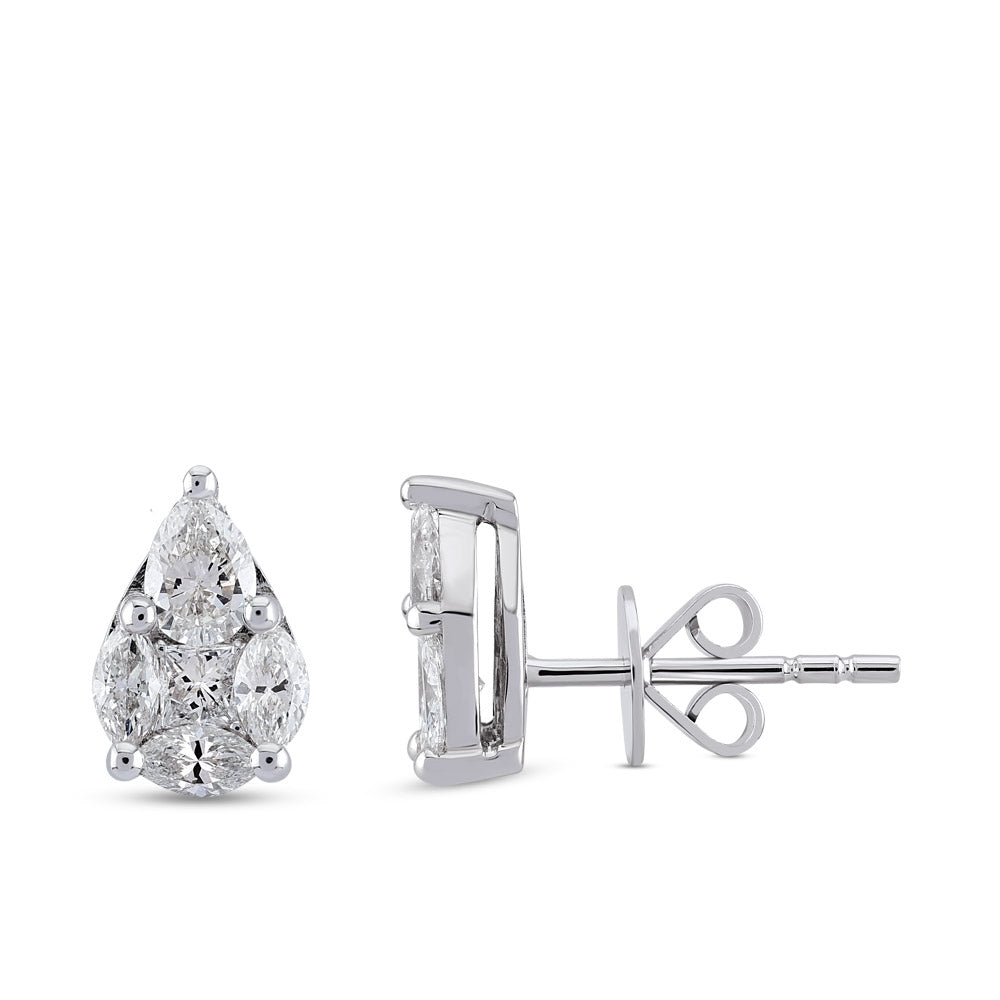 0.87 ct. Design Diamond Stud Earrings