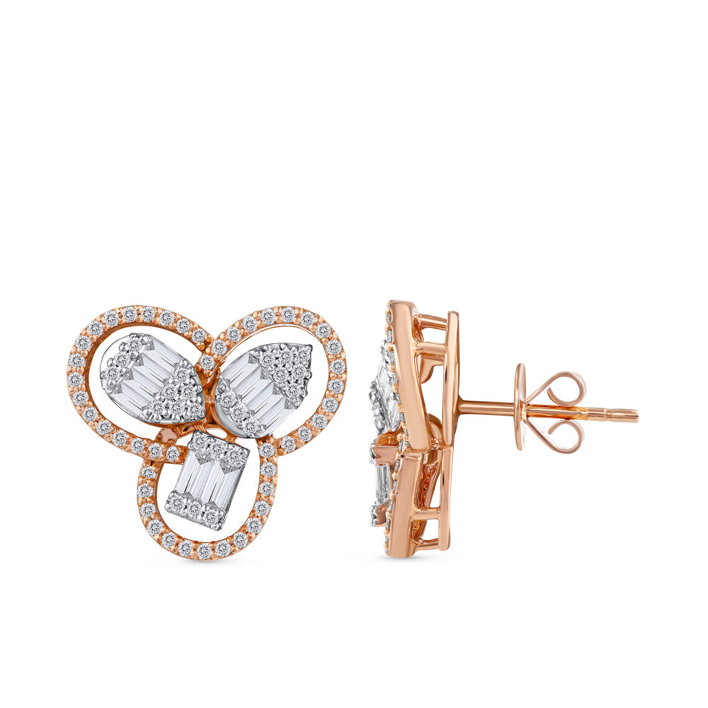 1.01 ct. Design Diamant Ohrringe