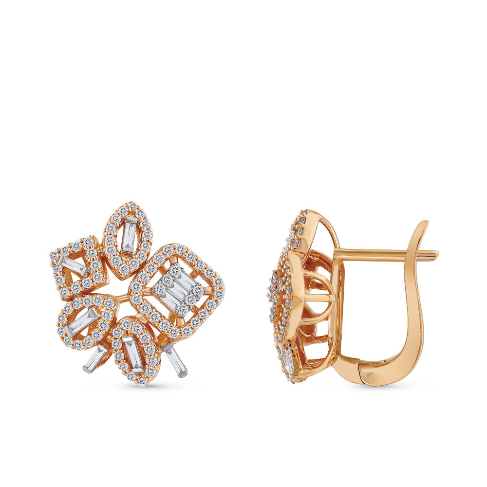 0.67 ct. Baguette Diamond Earrings