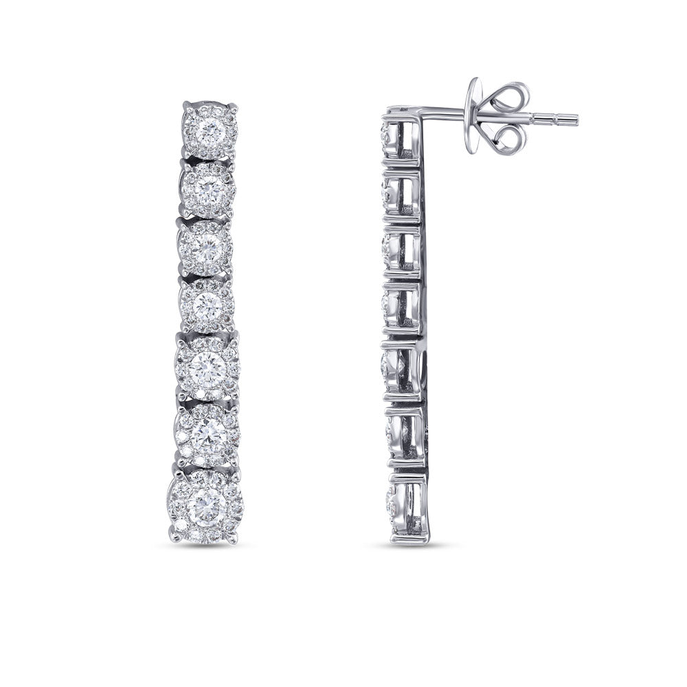 1.16 ct. Tennis Diamant Ohrringe