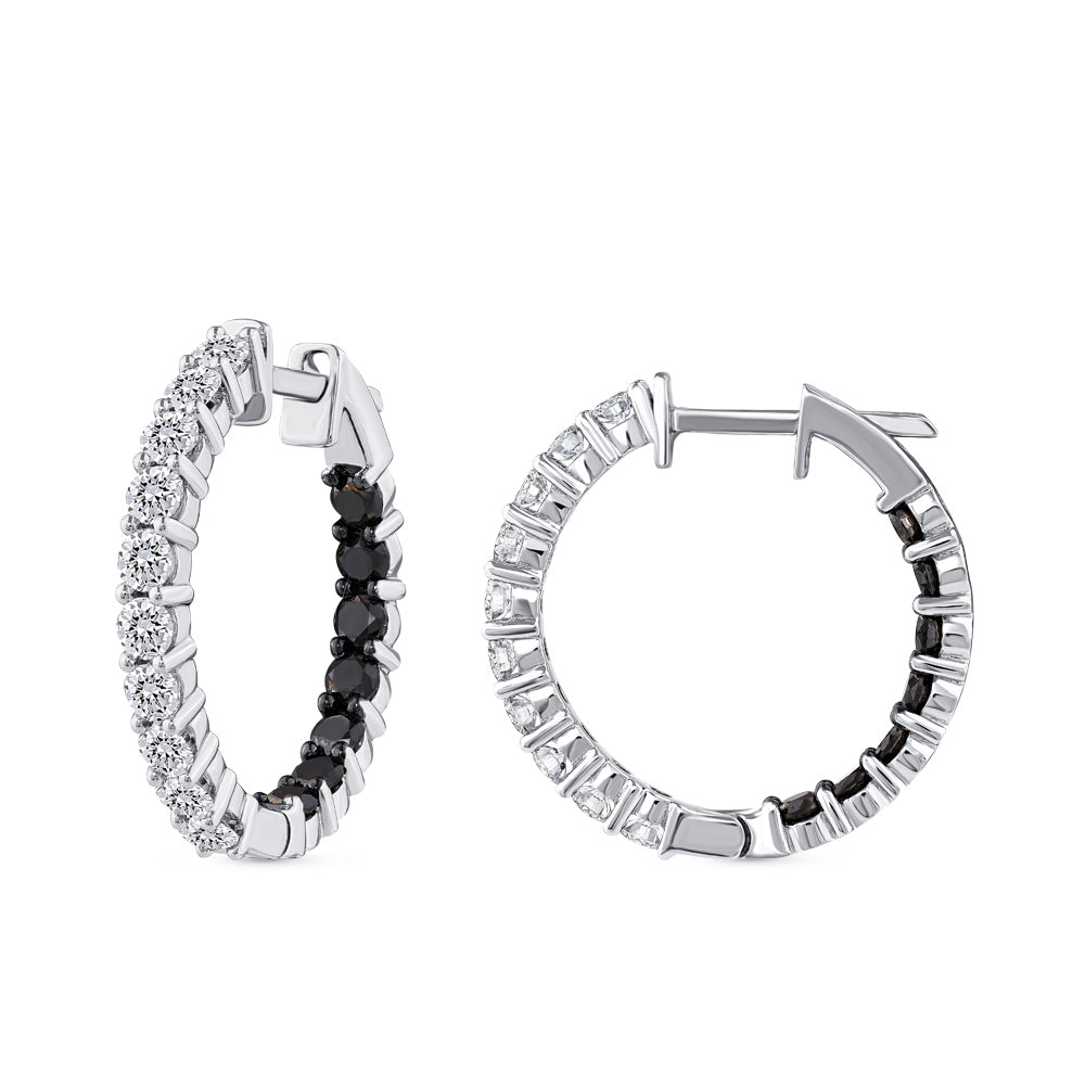 2.75 ct. Creolen Diamant Ohrringe