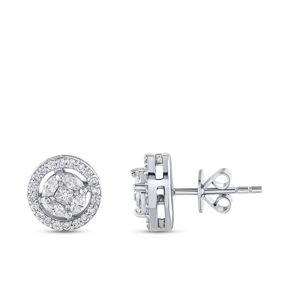 0.64 ct. Design Diamond Stud Earrings