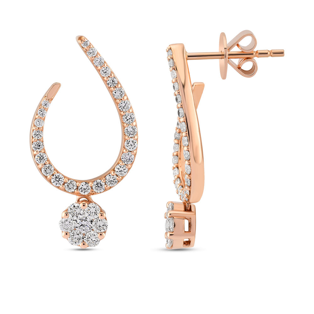 1.07 ct. Design Diamant Ohrringe