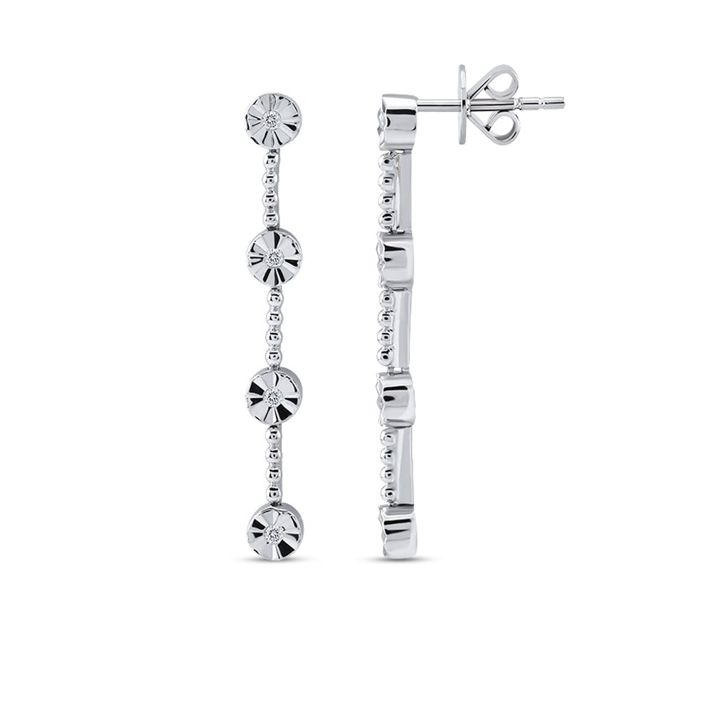 0.06 ct. Tennis Diamant Ohrringe