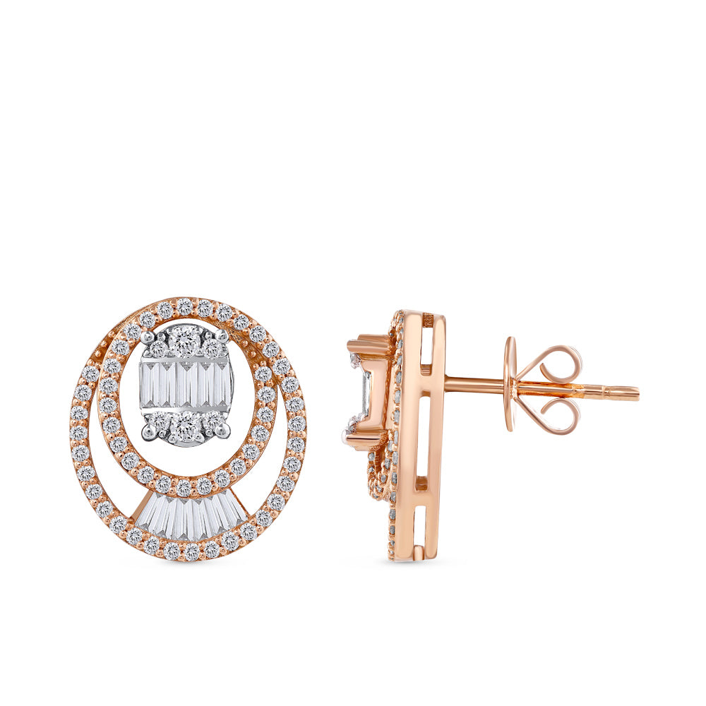 0.80 ct. Design Diamant Ohrstecker