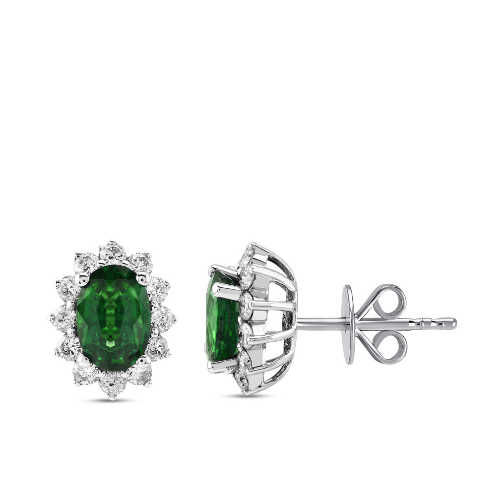 1.75 ct. Smaragd Ohrstecker