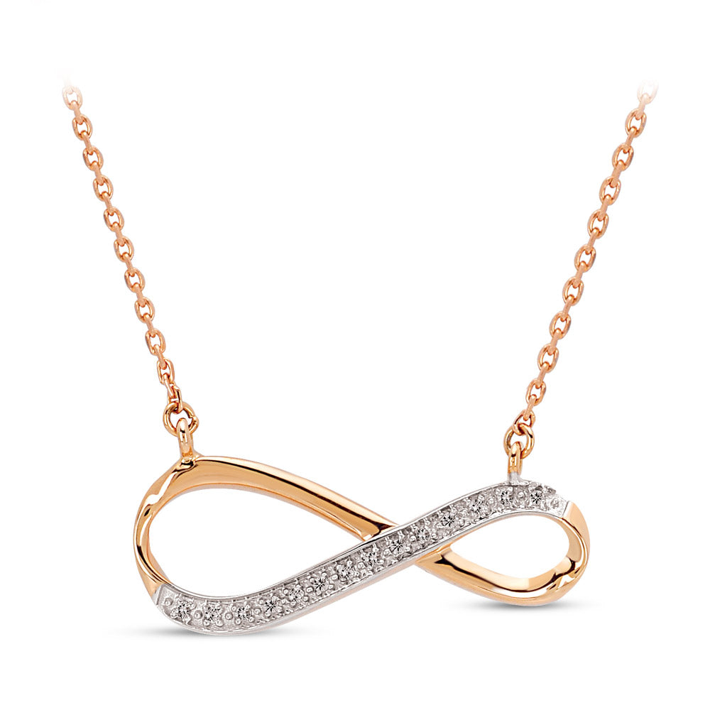 0.03 ct. Unendlichkeit Diamant Halskette