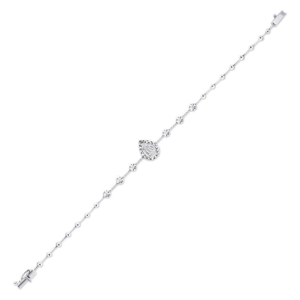 0.16 ct. Baguette Diamantarmband