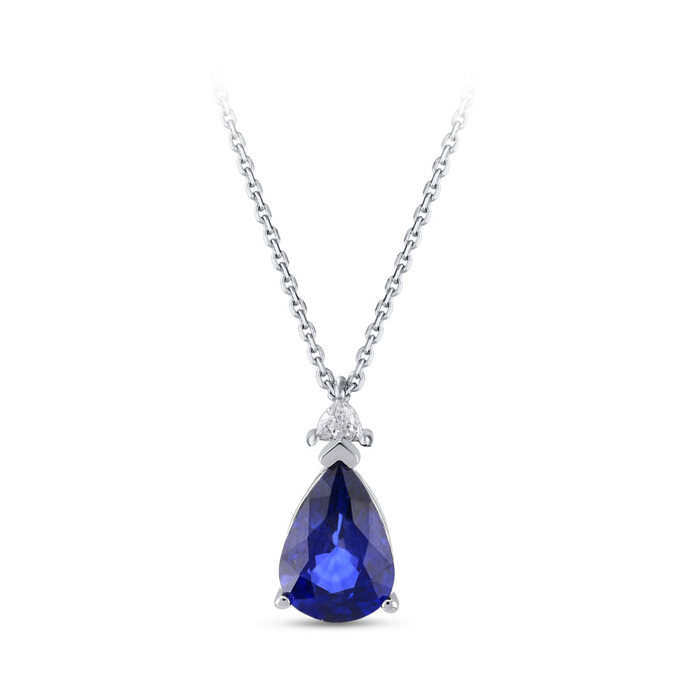 0.52 ct. Saphir Halskette