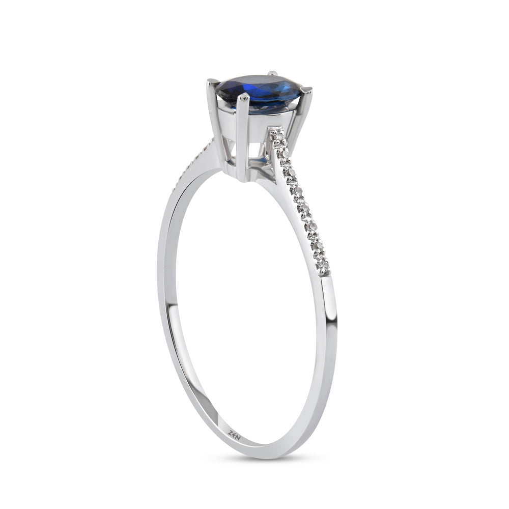 0.54 ct. Saphir Ring