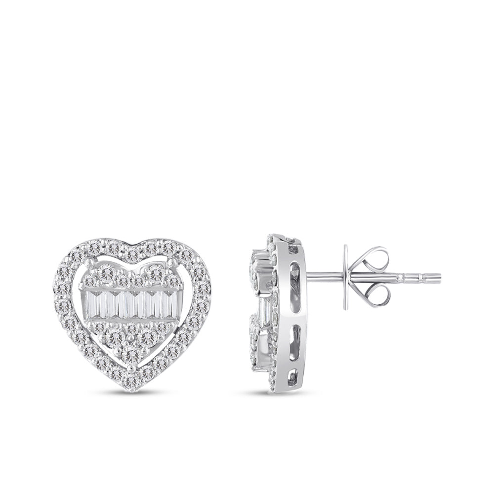0.82 ct. Herz Diamant Ohrringe