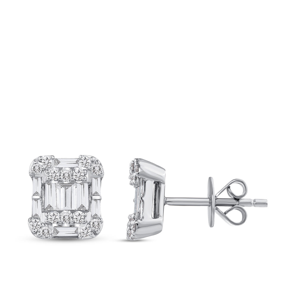0.51 ct. Baguette Diamond Earrings