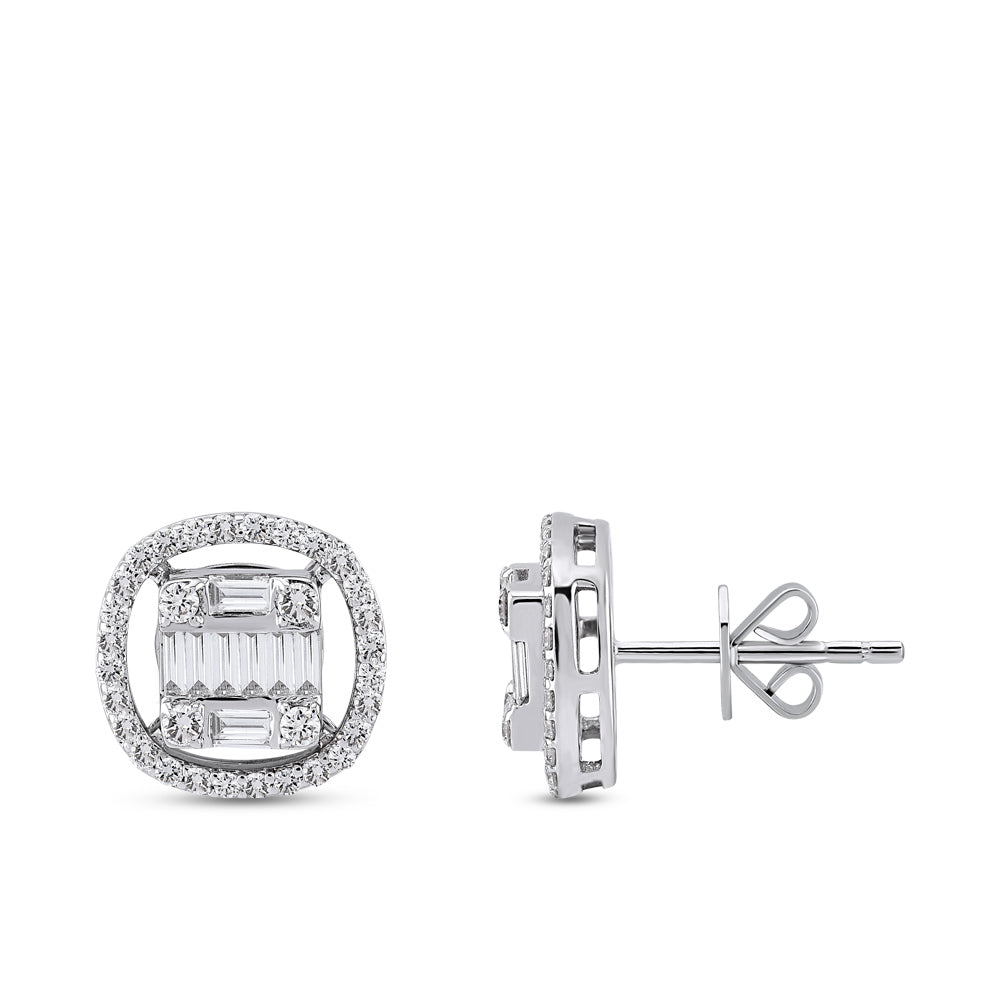 0.53 ct. Baguette Diamond Earrings