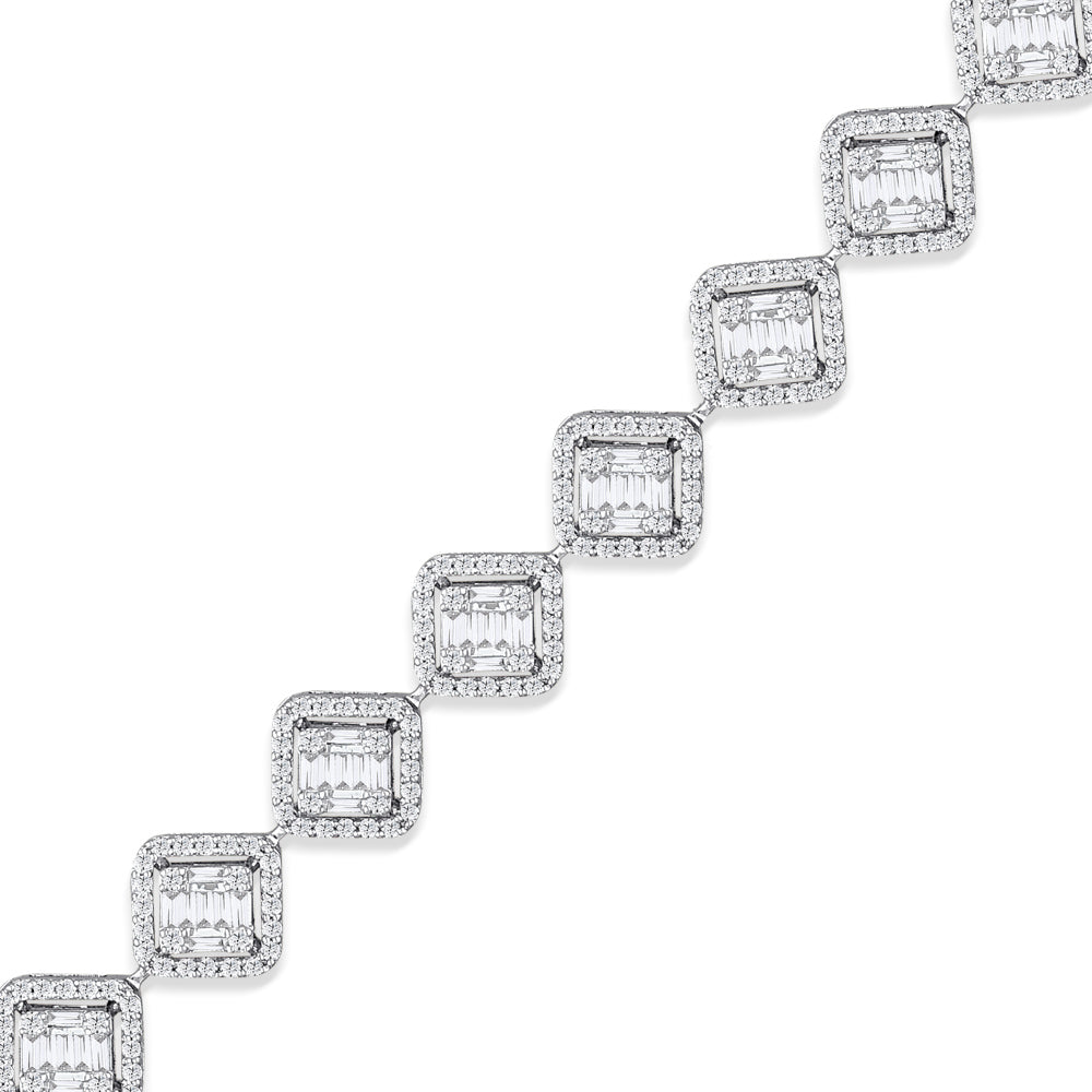 4.74 ct. Baguette Diamantarmband