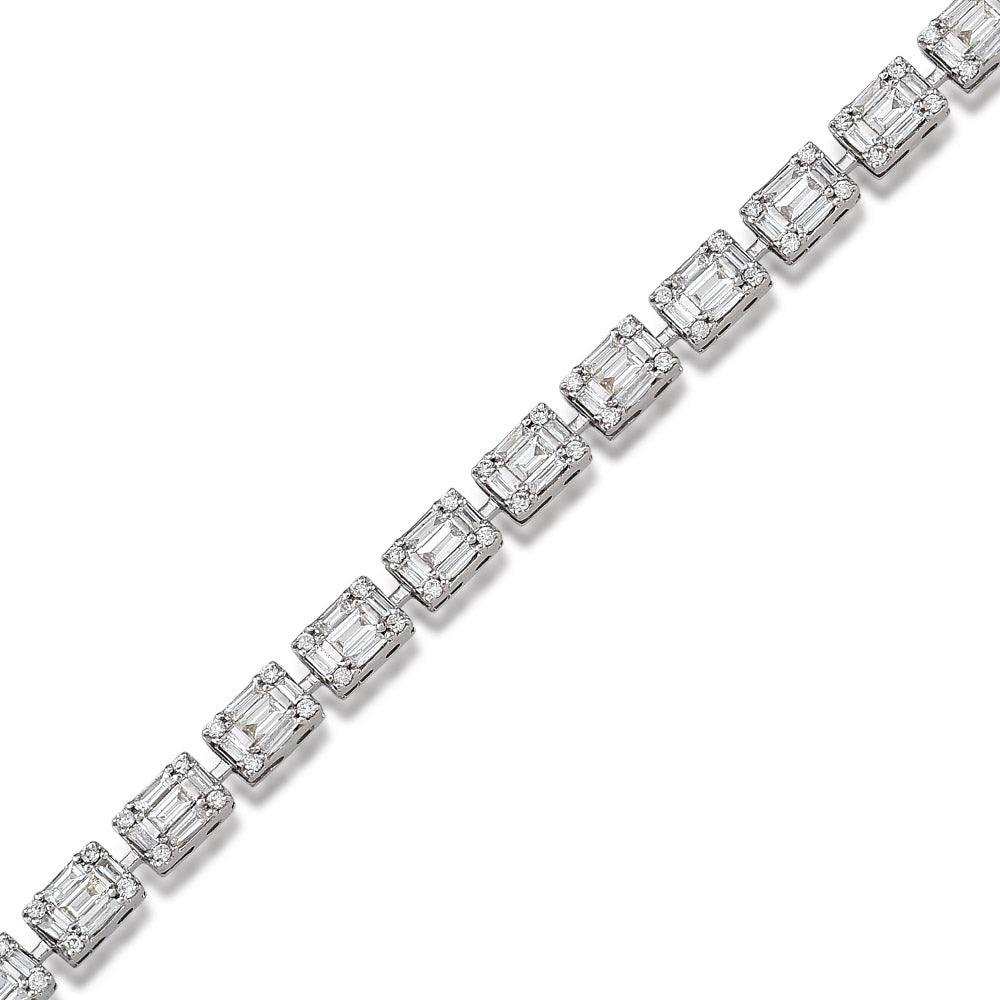 2.79 ct. Baguette Tennisarmband