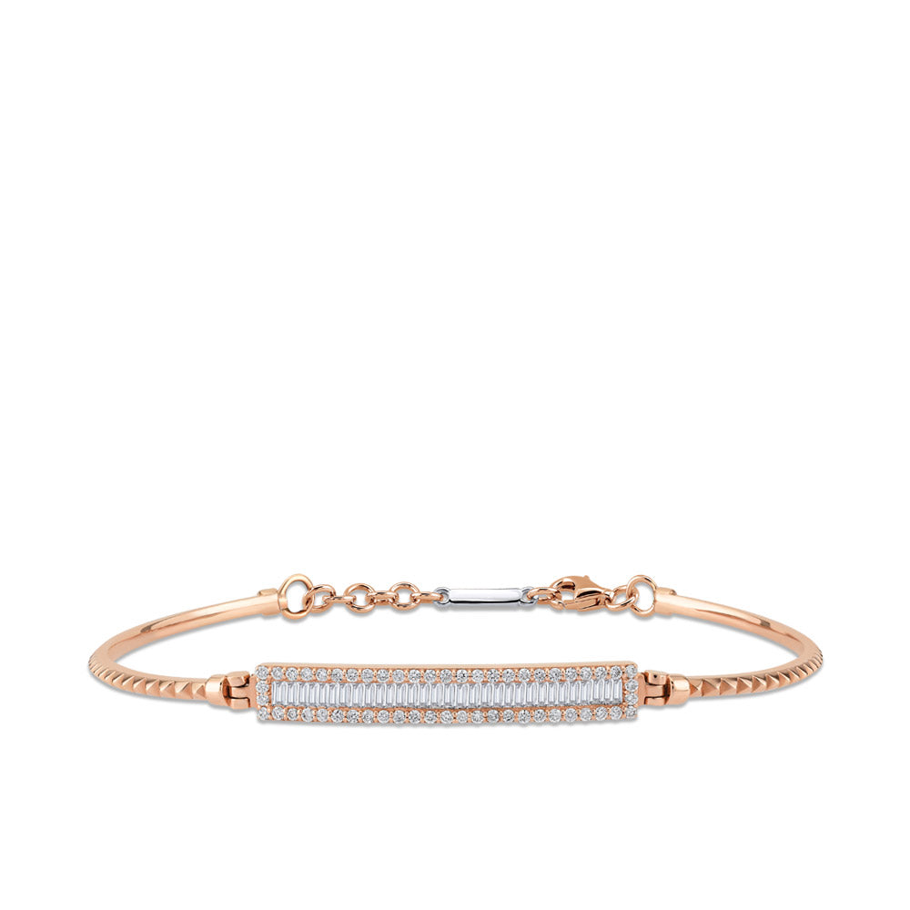 0.40 ct. Baguette Diamantarmband