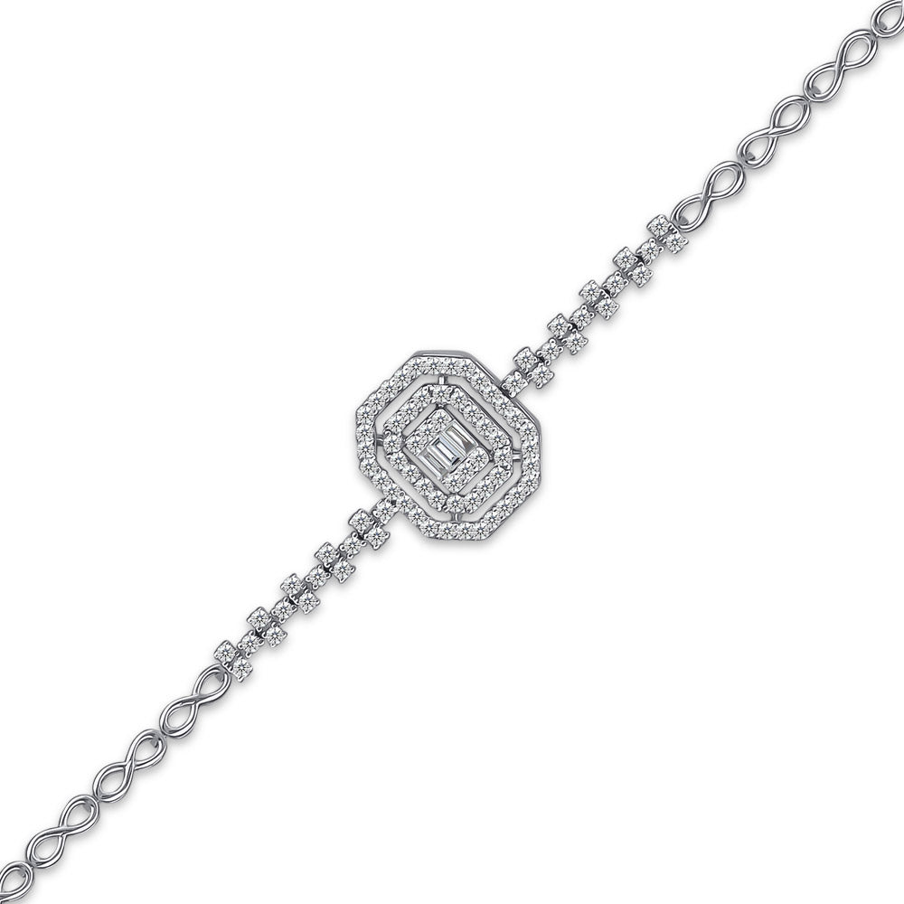 0.63 ct. Baguette Diamantarmband