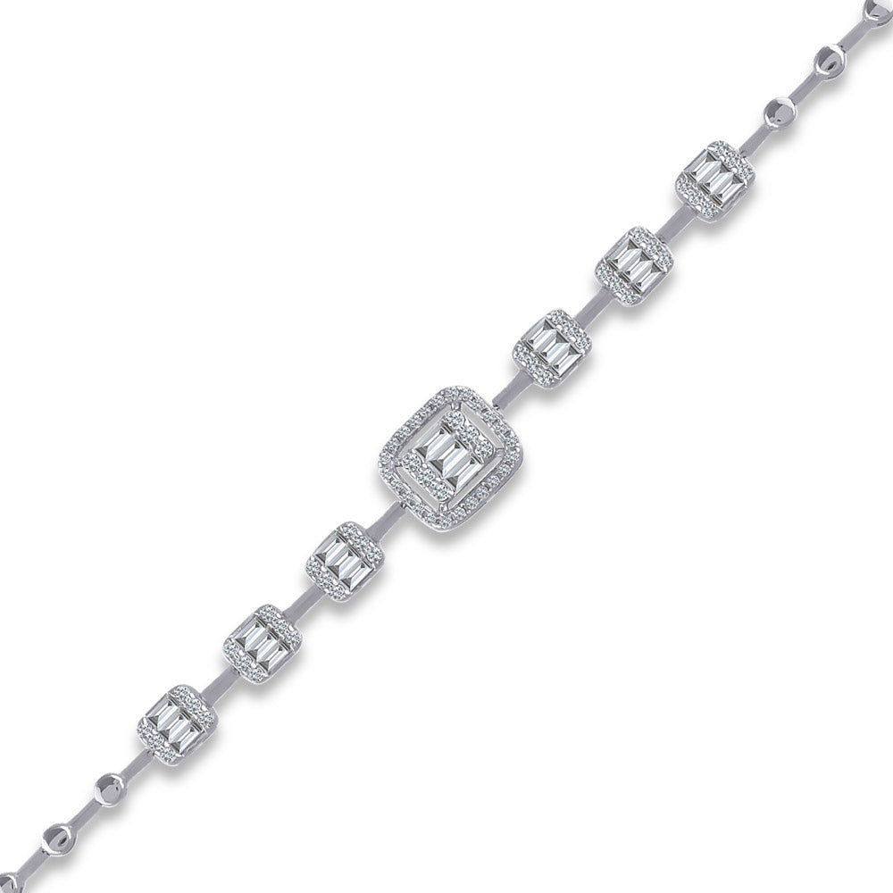 0.80 ct. Baguette Diamantarmband