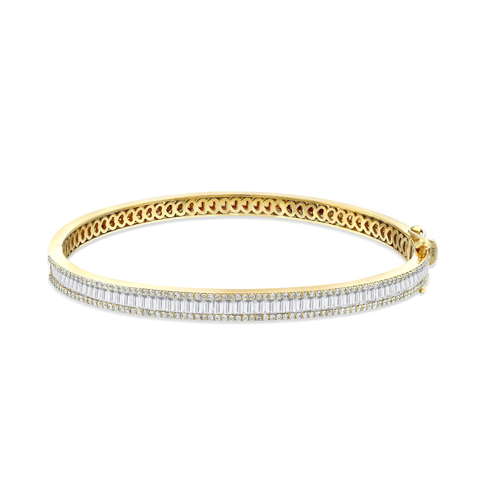 2.60 ct. Baguette Diamantarmband
