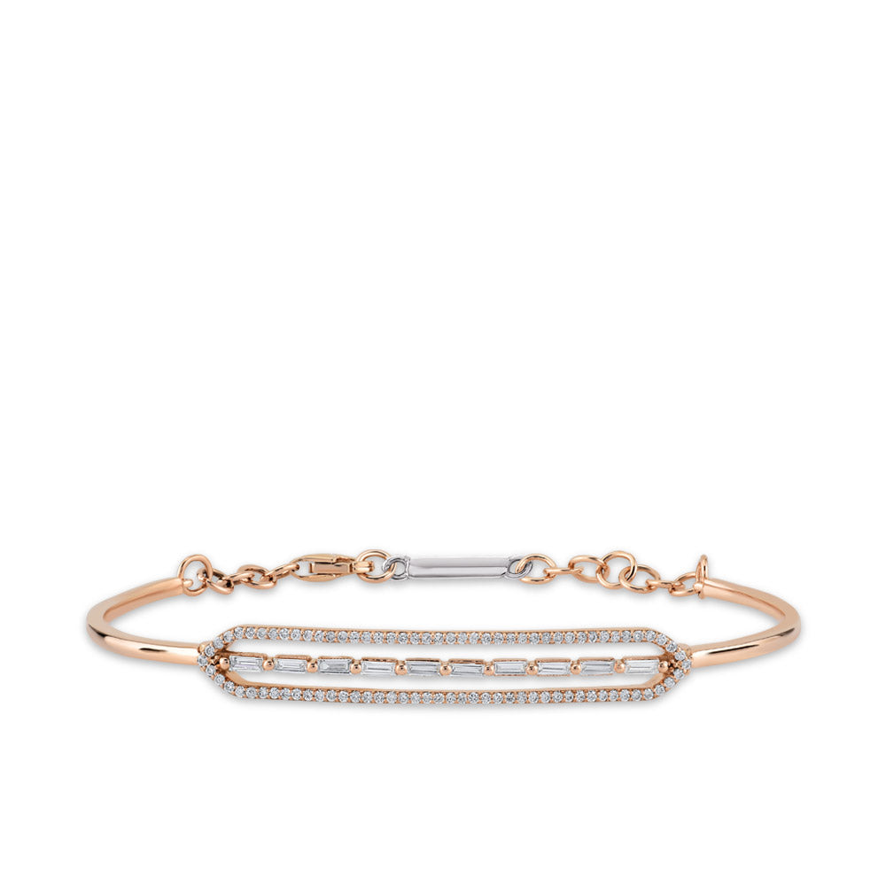0.53 ct. Baguette Diamantarmband