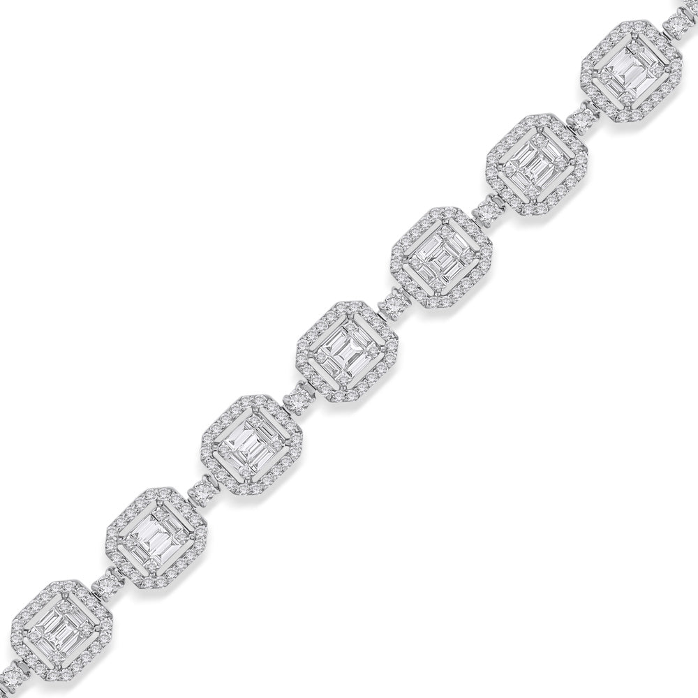 4.27 ct. Baguette Diamantarmband