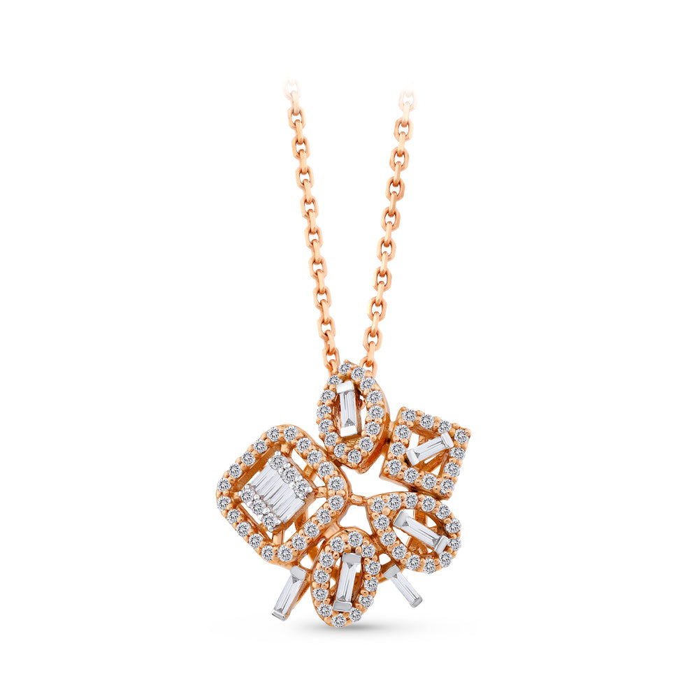 0.54 ct. Baguette Diamond Necklace