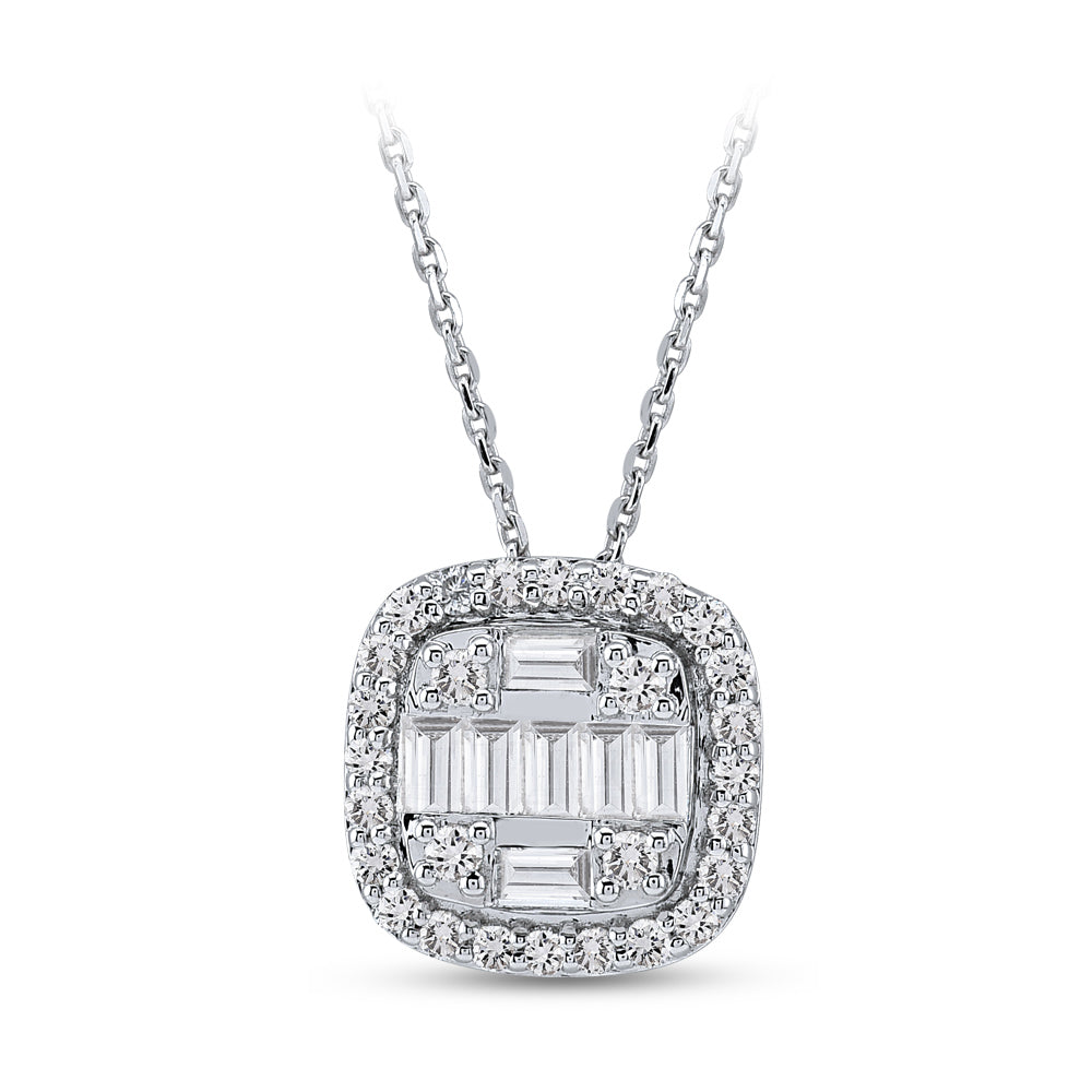 0.74 ct. Baguette Diamond Necklace