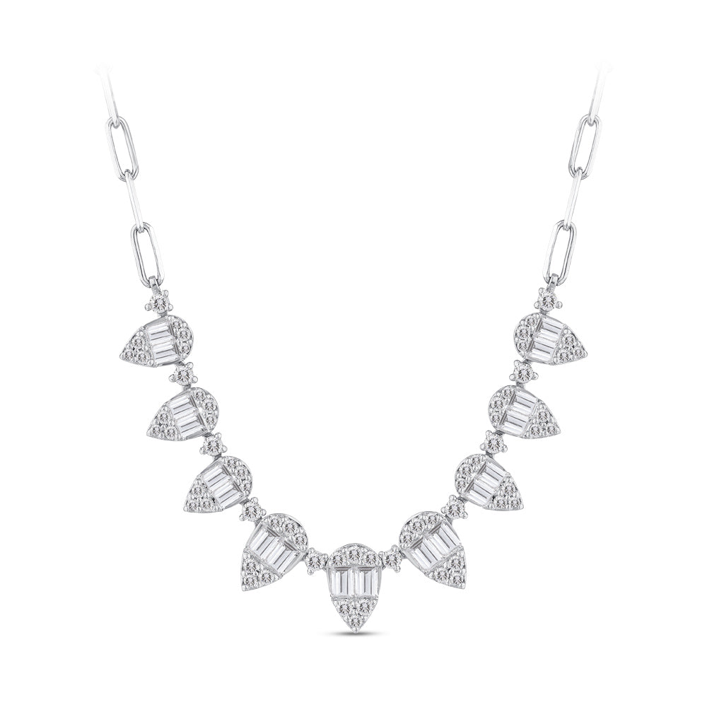 1.50 ct. Baguette Diamant Halskette