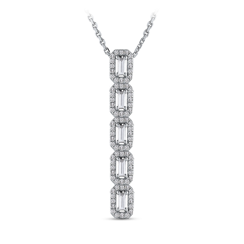 0.33 ct. Baguette Diamond Necklace