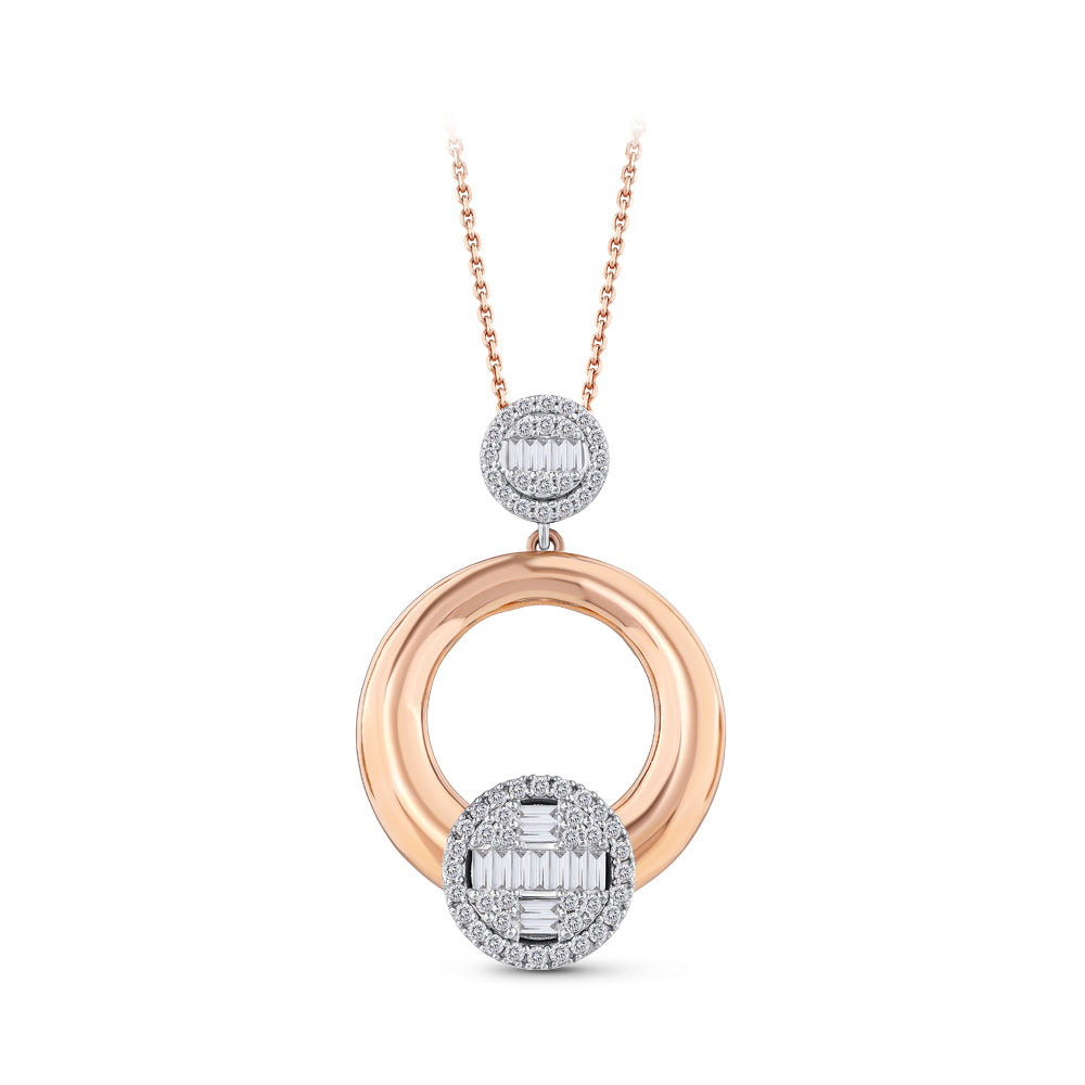 0.61 ct. Baguette Diamond Necklace