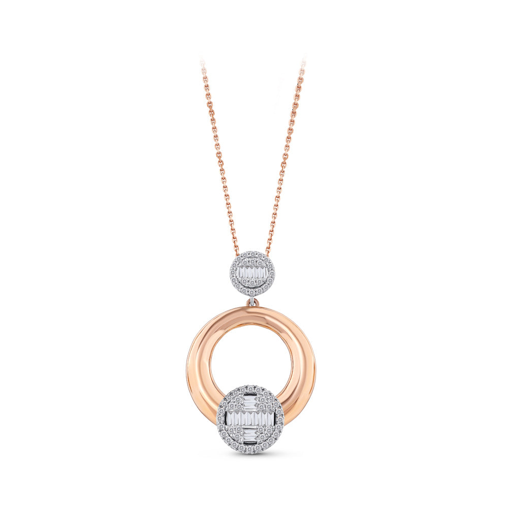 0.61 ct. Baguette Diamond Necklace