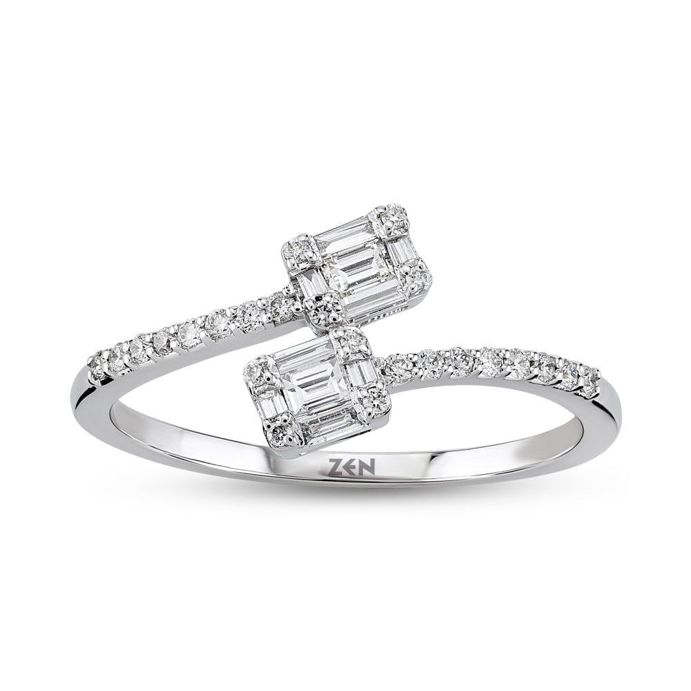0.25 ct. Baguette Diamantring