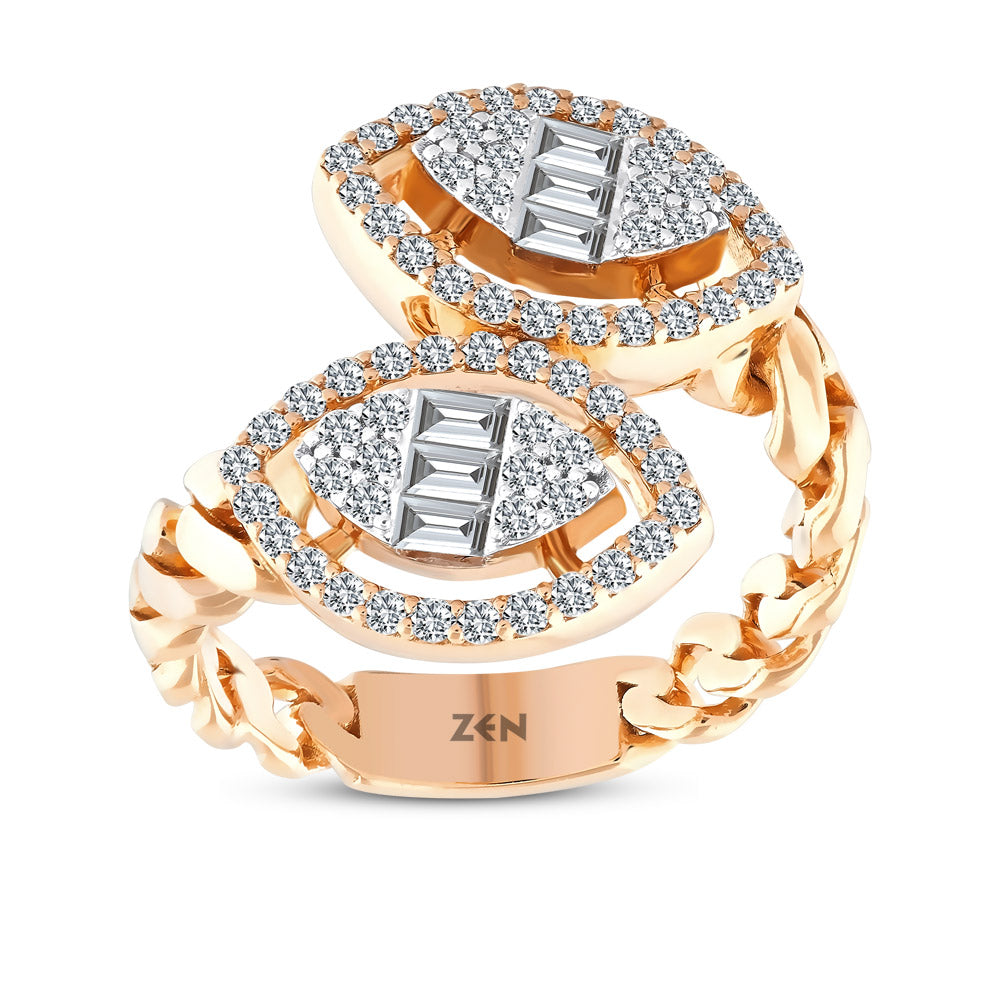 0.72 ct. Baguette Diamond Ring