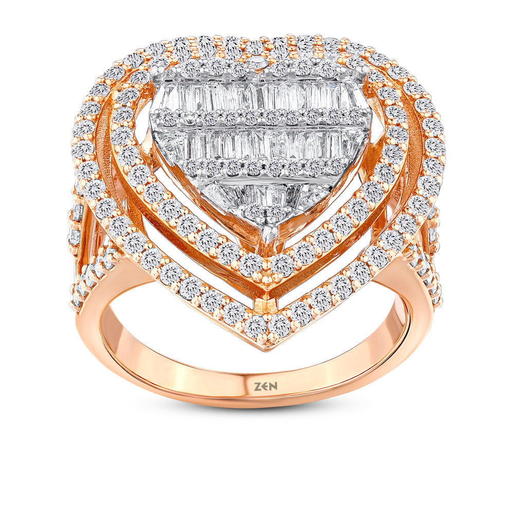 1.36 ct. Herz Diamantring